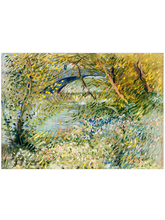 Van Gogh River Bank at Springtime - Art Print